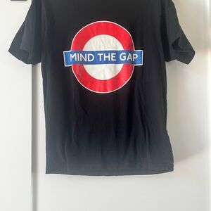 Underground Black Tee with Red and Blue Graphic